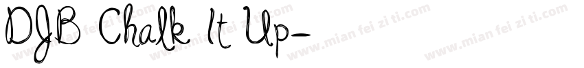 DJB Chalk It Up字体转换
